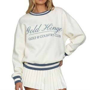 Gold Hinge Country Club Women's Crew Neck Sweatshirt
